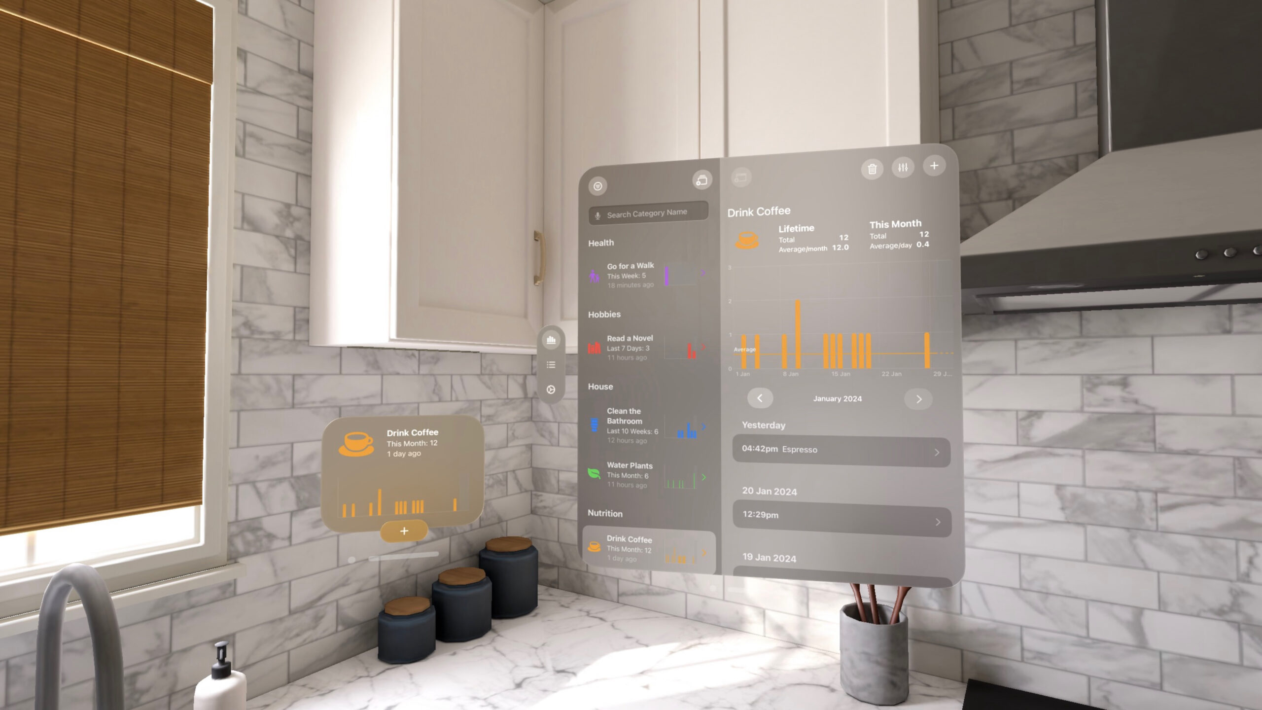 Apple Vision Pro Kitchen Screenshot